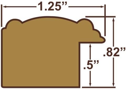 Craig Frames 8x12 Brown Picture Frame, Wood Wall Decor for Art and Photos | Ready to hang with a protective glass front, made in the USA for a gallery display - Image 3