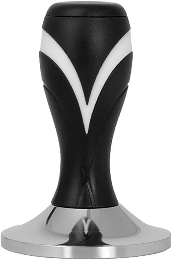 For Barista Grade Coffee Tamper for Espresso Ergonomic Handle and Flat Base Design (Black 58mm)