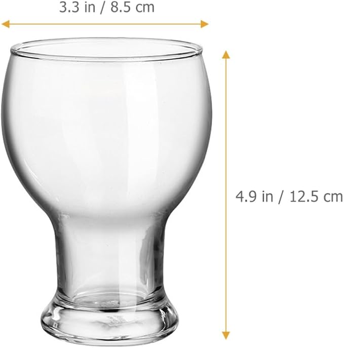 Yardwe Glass Tumbler Cup for Hot and Cold Beverages, Sturdy and Practical Drinking Glass Suitable for Office and Picnics, Glassware for Water, Coffee, and Juice - Image 2