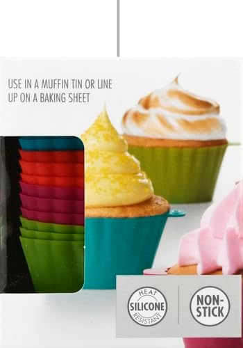 OXO Good Grips Silicone Baking Cups, Pack of 12, Reusable, BPA-Free, Dishwasher Safe, Non-Stick, Food Grade, Cupcake Cups, Muffin Cups, Cupcake Liners, Muffin Liners - Image 20