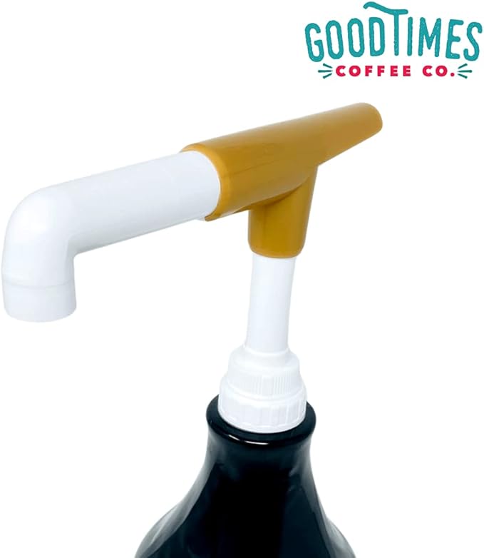 Sauce Pump Dispenser (Pack of 2), Fits 87.3 to 90.4 Ounce Bottles, Gold