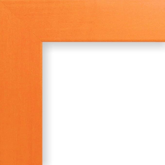 Craig Frames 24x36 Orange Picture Frame, Wall Decor for Art and Photos | A lightweight, shatter resistant acrylic front, made in the USA for a gallery display by CraigFrames