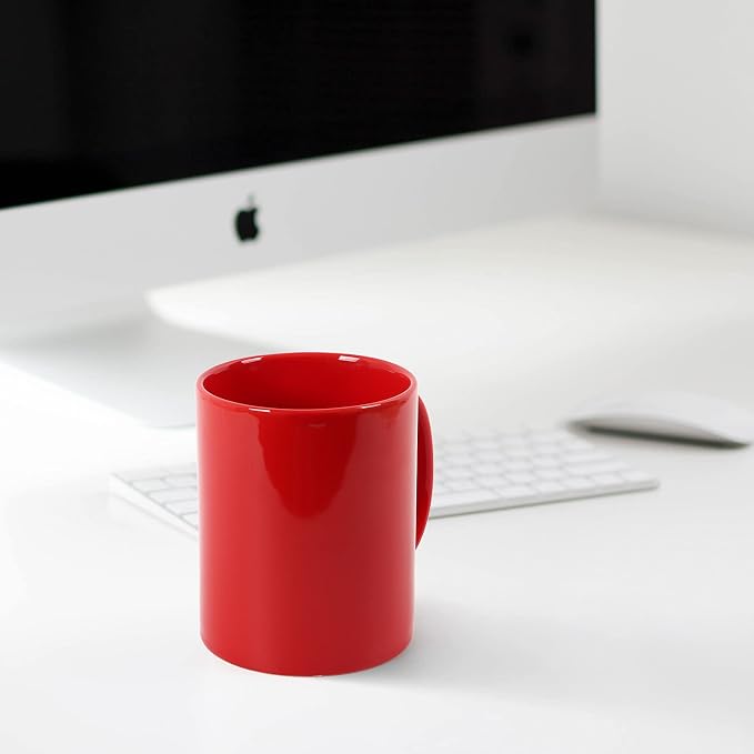 Large Coffee Mugs, 22 OZ(650ml) Extra Coffee Mug Set of 2, Smooth Ceramic Boss Cups, Big Capacity and Large Handle, for Dad Men, Red - Image 4