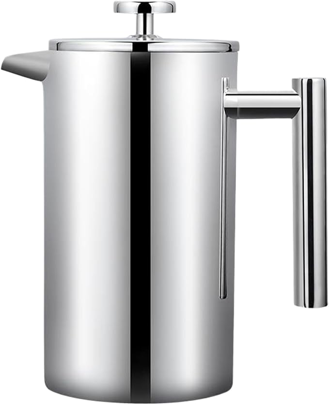 Coffee Brewer - Double-Layer Filtration System with Thermal-Safe Glass, Smooth Cold Brew & Tea Extraction for Men Women Baristas Enthusiasts, Perfect for Kitchen Café Office Travel Apartment
