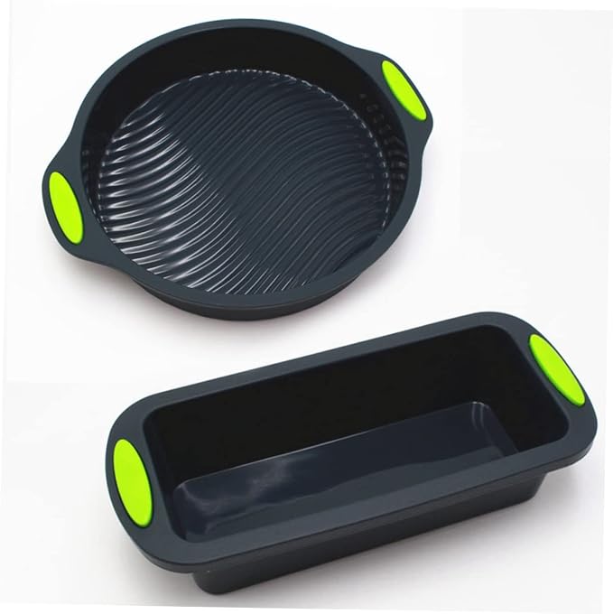 Ciieeo 1 Set Double Color Silicone Baking Round Toast Pan Non Stick Flexible Dishwasher Safe for Cake Bread Baking Black Color Easy to Clean Reusable - Image 8