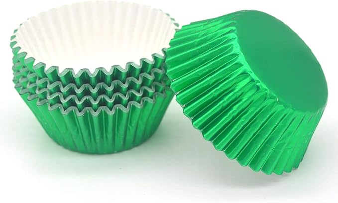 Standard Green Foil Cupcake Liners Muffin Baking Cups for Party and More, 100-Count - Image 4