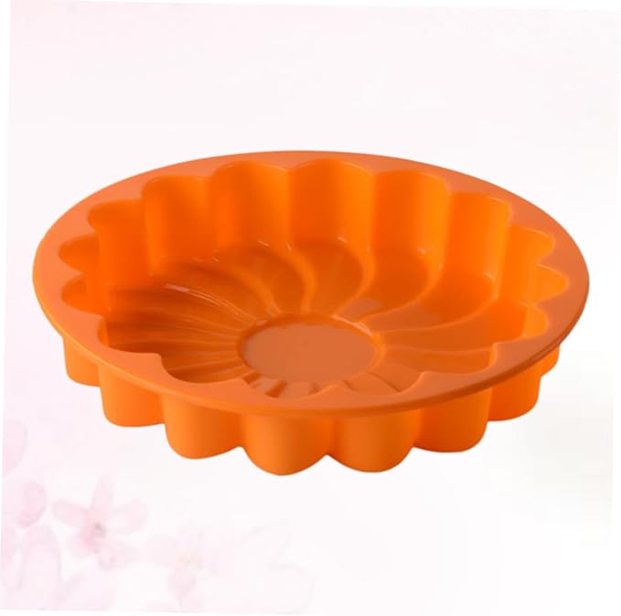 Flower Shaped Cake Pan Set Large Silicone Baking Mold Non-stick Dishwasher Safe Random Color - Image 2