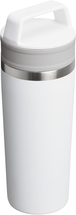 STANLEY Cafe To Go Travel Mug 16 oz | Leakproof Two-Part Drink Through Lid | Tumbler Cup for Coffee, Tea and Drinks | Insulated Stainless Steel Coffee Mug | BPA-Free | Frost - Image 4