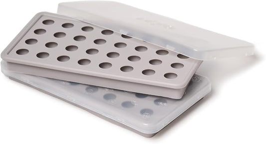 LĒVO Gummy and Candy Molds - 3mL Silicone Gummy Trays with Dry-Erase Lid - Set of 2 - Non-Stick Silicone Candy and Chocolate Molds - For Your LĒVO Herbal Oil Infusion - Makes 64 Round Gummies by L%C4%92VO