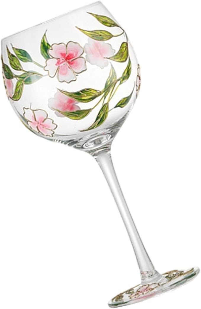 Unique Glass Goblet with Intricate Hand Painting Wine Glass Transparency High-Arched Cup Glassware for Gifting Drinkware Wine - Image 4