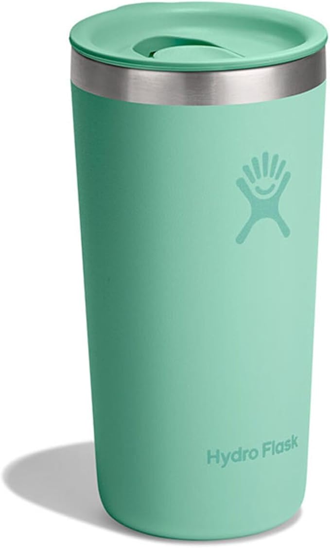 Hydro Flask – All Around Tumbler Press-in Lid 355 ml (12 oz)–Insulated Stainless Steel – Splash-Resistant, Leak-Resistant, Cupholder Compatible – Keeps Drinks Cold 24 Hrs & Hot 12 Hrs – Mermaid Green by HydroFlask