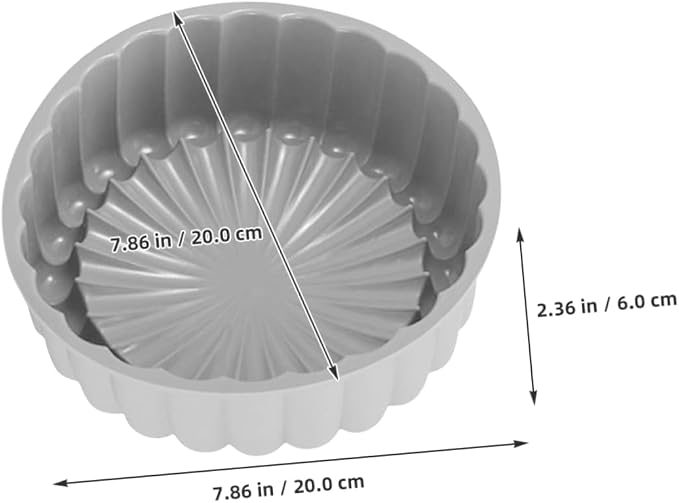 2pcs Food Grade Silicone Round Cake Pan High Temperature Tart for Baking Cheesecakes Shortcakes and More Stylish Design - Image 2