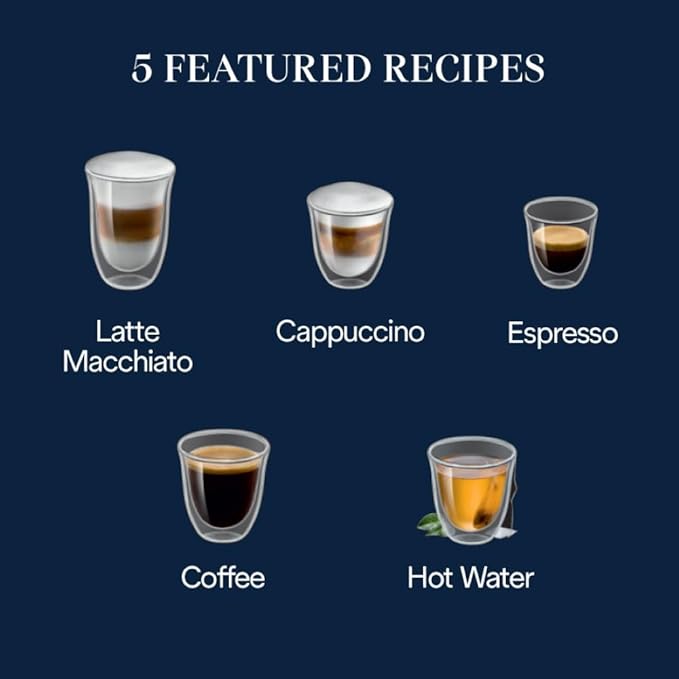 De'Longhi Magnifica Start Automatic Espresso Machine, Milk Frother, Silver | #1 Worldwide Espresso Machine Maker, Hot/Iced, Built-In Grinder, 13 Grind Settings, 5 One Touch Recipes - Image 3