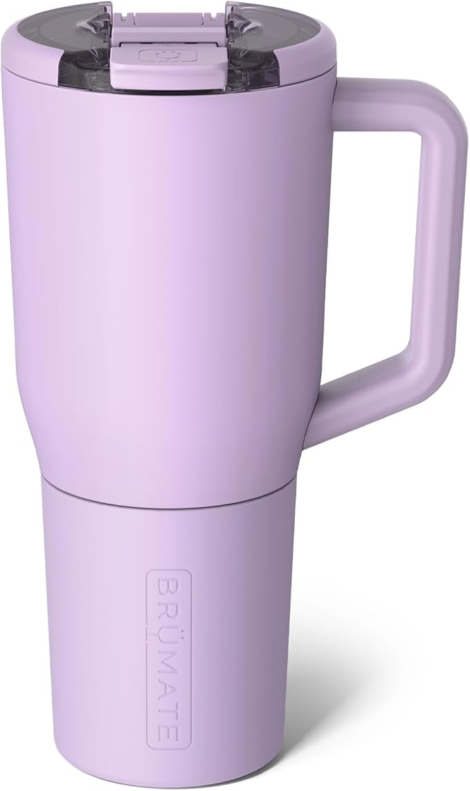 BrüMate Müv - 35oz 100% Leak Proof Insulated Coffee Mug with Handle & Lid - Stainless Steel Coffee Travel Mug - Double Walled Coffee Cup (Lavender) by Br%C3%BCMate
