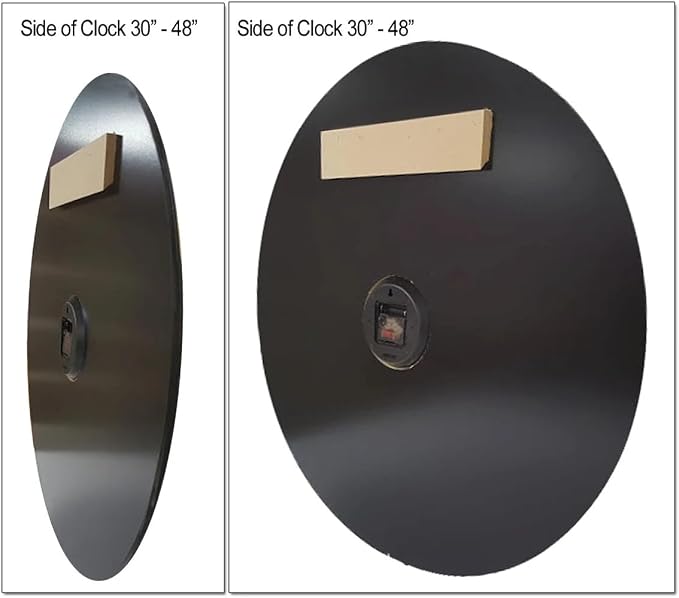 The Big Clock Store Waterford Wall Clock | Handcrafted in USA | Silent Non-Ticking Mechanism | Beautiful Color | Rustic Decor for Living Room | Battery Operated (12-Inch) - Image 5
