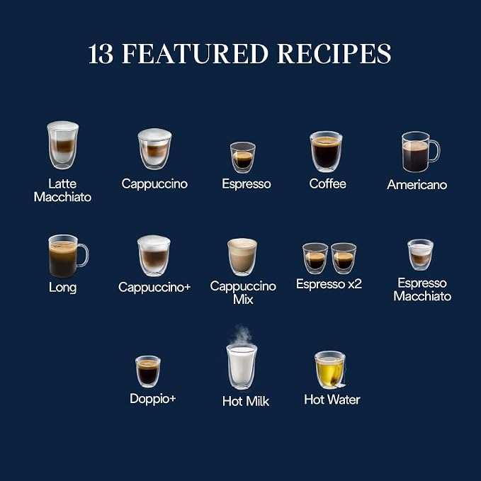 De'Longhi Magnifica Evo Next Automatic Espresso Machine, Frother, Silver | #1 Worldwide Espresso Machine Maker, 13 One-Touch Recipes, Frother, Built-In Grinder, 3 User Profiles - Image 3
