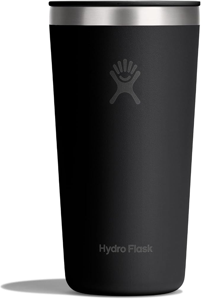 Hydro Flask All Around Tumbler Press-In Lid, Insulated Travel Mug, Stainless Steel Coffee Cup 20 Oz Tonal Black by Unknown