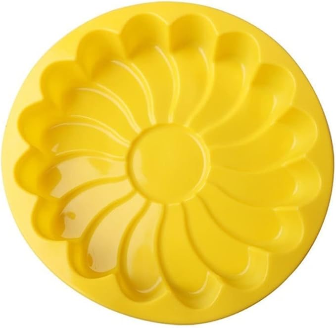 LABRIMP Thickened Large Silicone Cake Pan Flower Shaped Baking Mold for Birthday Cakes and More Flexible Non-stick Design Safe for Oven and Microwave Use Random Color - Image 6