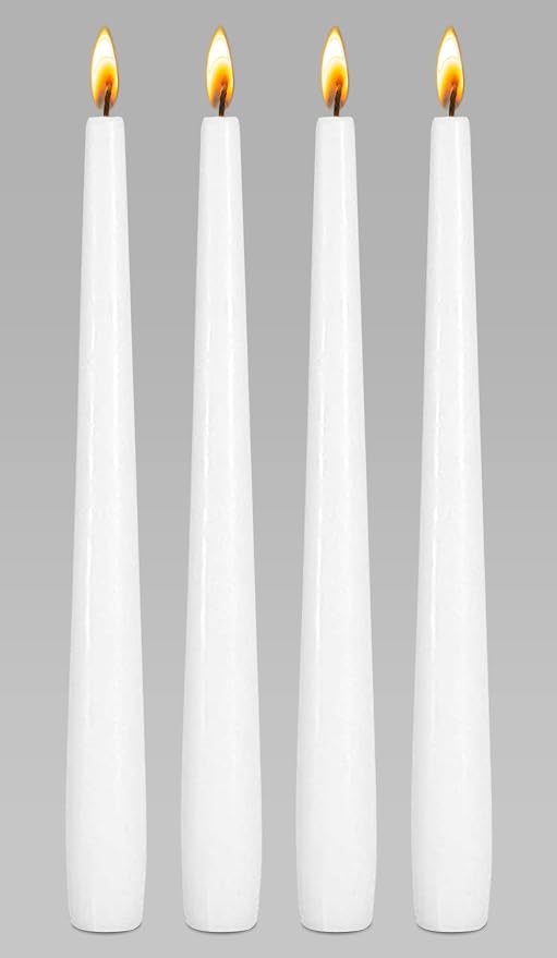 Ner Mitzvah Passover Seder Candles - 7 Hour Burn Time - European Made - Pack of 4 Taper Candles - Image 3