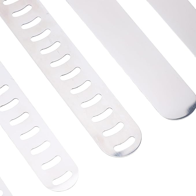 6Pcs Straight Icing Spatula Set, Cake Decorating Icing Spatula, Wooden Handle Frosting Spatulas and Cake Stripping Tool, for Baking Mixing, Smearing, Scratching