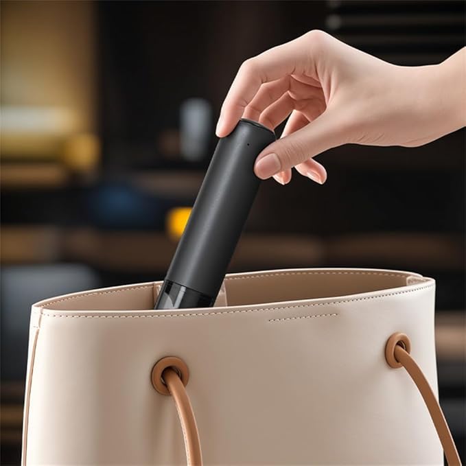 USB Rechargeable Electric for Milk Frother Handheld Coffee Foam for Maker with Stainless Steel Whisk for Lattes for Matcha Protein Shakes and Hot Chocolate, Black