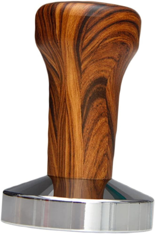 Flat Espresso Tamper Wooden Handle Bean Presser Coffee Tool Espresso Machine Tamper for Cafe Home