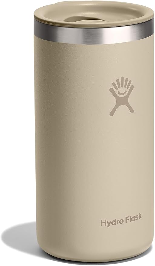 Hydro Flask Travel Coffee Cup – Insulated Stainless Steel, Non-Spill, Leak Proof To-Go Tumbler 16 Oz Oat Tan - Image 2
