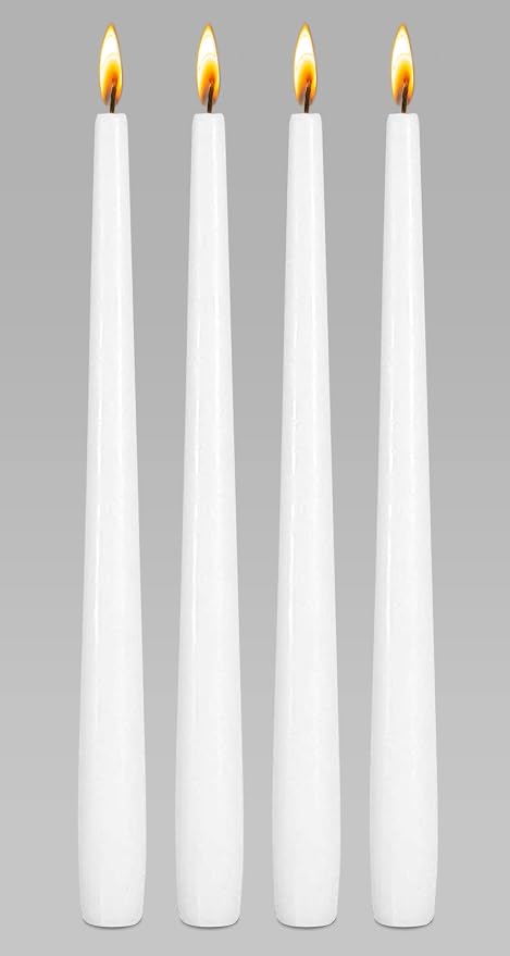 Ner Mitzvah Passover Seder Candles - 12 Hour Burn Time - European Made - Pack of 4 Taper Candles - Image 3
