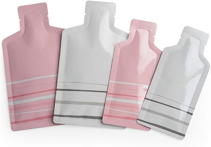 Bottle Shape Open Top Aluminum Foil Pouch Package Bag with Tear Notch Portable Cute Bottle Shape Food Preservation Smell Proof Packaging Pouches (Pink, 2.3×4.7in (6×12cm)) - Image 6