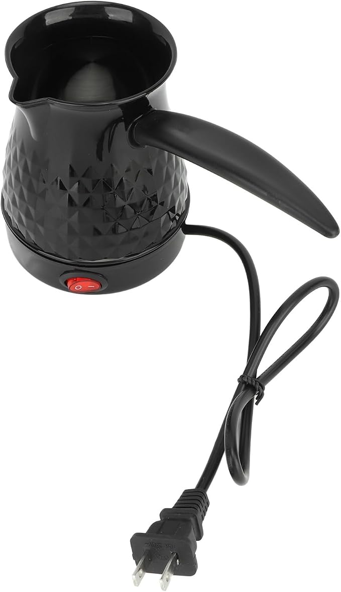 Jiawu Coffee Maker Anti Scald Even Heating Electric Coffee Pot 600ml with Removable Handle Portable Maker for Home Office Travel - Image 2