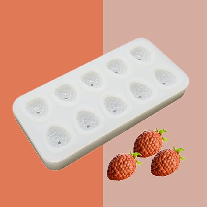 Silicone Mold Baking Pan Non-Stick Baking Pastry Chocolate Cake Dessert DIY Decoration Tools (Raspberry Z_7.8x4x0.14 inch)