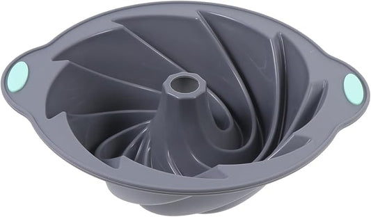Ciieeo 1pc Non-stick Silicone Chiffon Cake Mold Light Grey Baking Tool for Dishwasher Safe and Reusable for Beginners and Professionals by Ciieeo