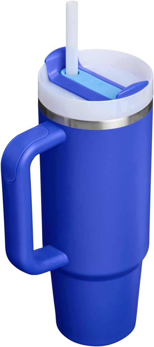STANLEY Quencher H2.0 Flow State Tumbler, 30 oz, Cobalt | Handle and Straw | 3-Position Lid | Cup Holder Compatible for Travel | Insulated Stainless Steel Cup | BPA-Free - Image 3