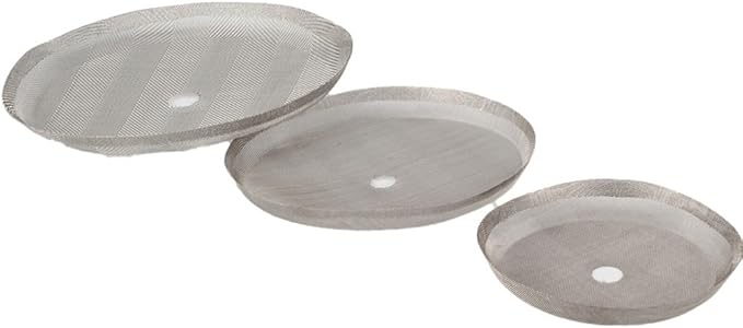 3PCS Stainless Steel Reusable Mesh Filters for French Press Coffee Maker Replacement Screen for 350ML 800ML 1000ML Sizes