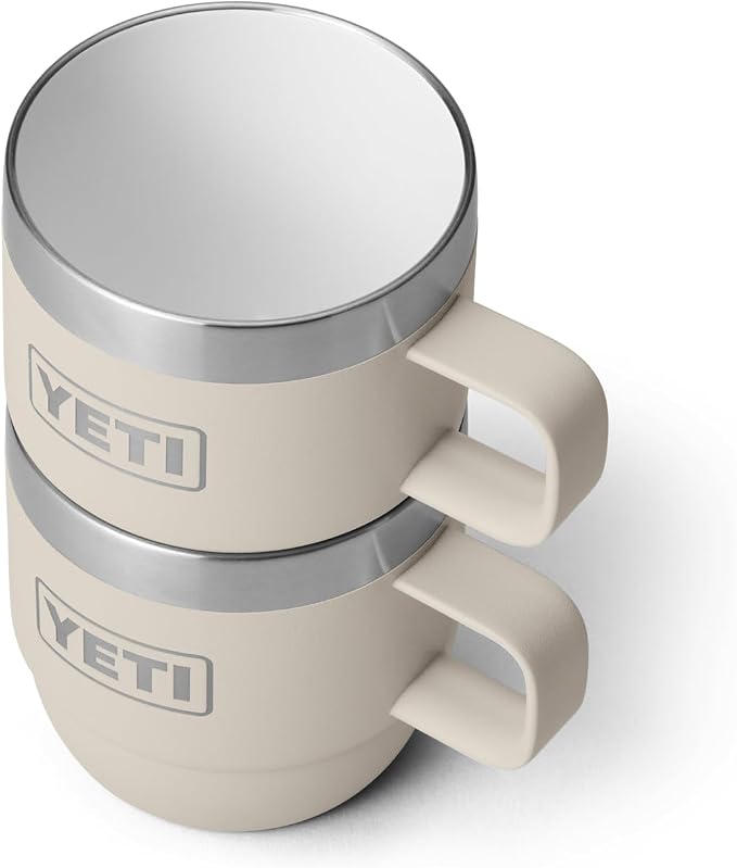 YETI Rambler 6 oz Stackable Mug, Stainless Steel, Vacuum Insulated Espresso/Coffee Mug, 2 Pack - Image 7