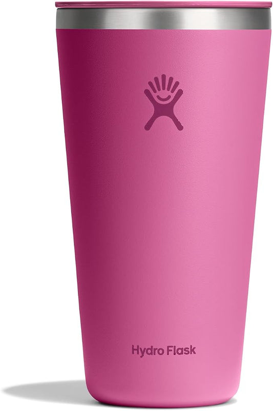 Hydro Flask All Around Tumbler Press-in Lid, Insulated Travel Mug, Stainless Steel Coffee Cup 28 Oz Reef Pink by Unknown