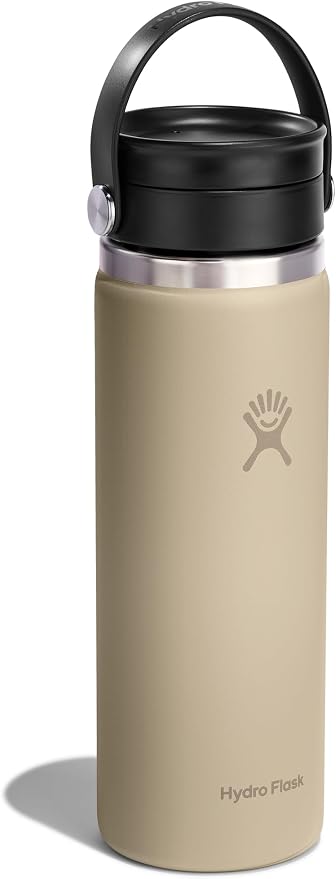 Hydro Flask Flex Sip Coffee Tumbler – Insulated Stainless Steel, Non Spill, Leak Proof Travel Coffee Cup 20 Oz Oat Tan - Image 2