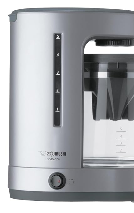 Zojirushi EC-DAC50SZ ZUTTO Coffee Maker 5 Cups, Silver, PFAS-free | PFAS-free - Image 3
