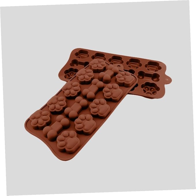Adorable Silicone Chocolate Mold for DIY Candy Baking Tear- Candy Bar Molds with Cat Claw Bone Shapes Non-stick Silicone Kitchen Bakeware