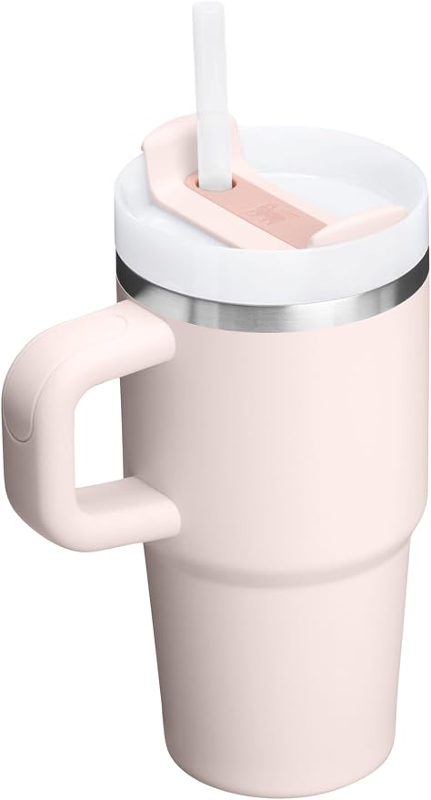 STANLEY Quencher H2.0 Flow State Tumbler, 20 oz, Rose Quartz 2.0 | Handle and Straw | 3-Position Lid | Cup Holder Compatible for Travel | Insulated Stainless Steel Cup | BPA-Free - Image 2