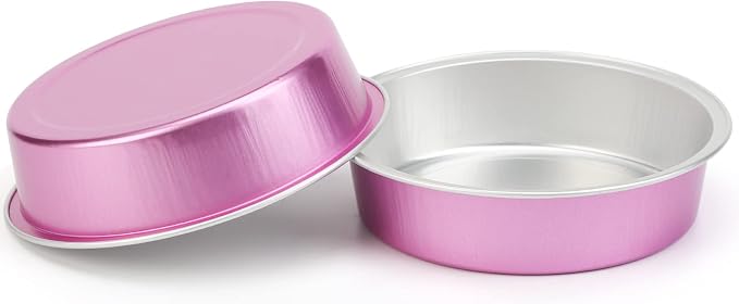 Beasea Mini Pie Tins 20 Pack 8 Oz Aluminum Tart Pans 4 Inch with Lids, Rose Red Disposable Cake Pans for Pie, Tart, Quiche - Image 4