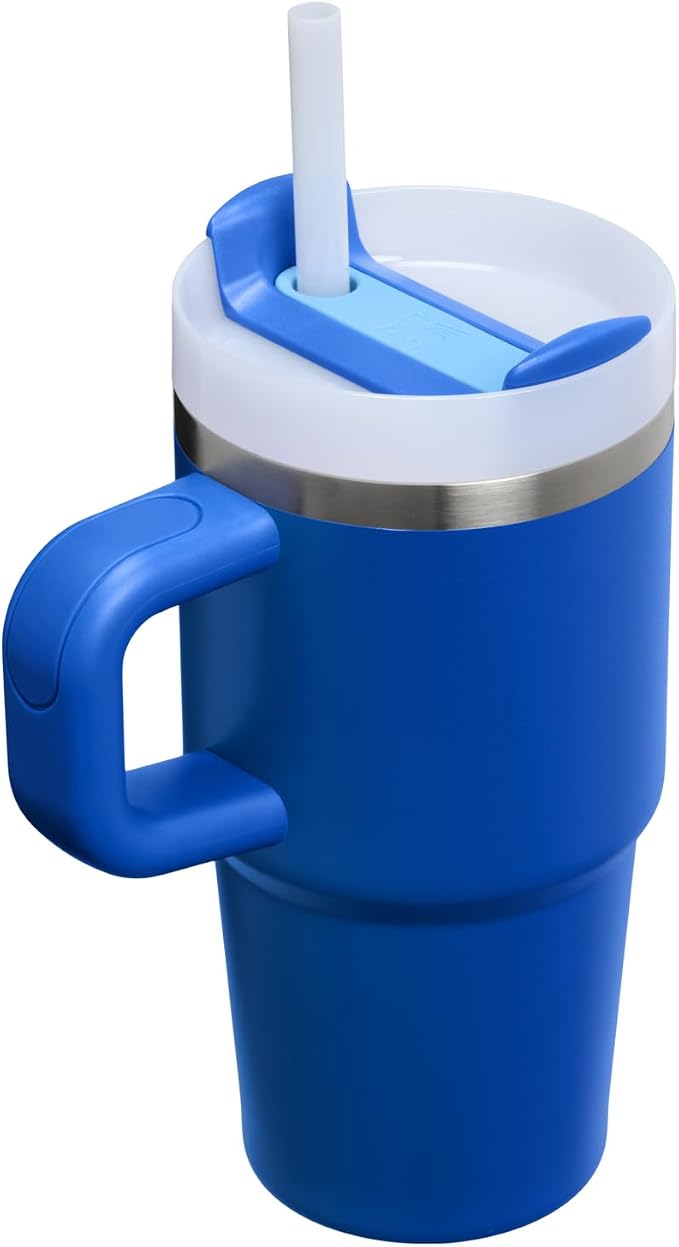STANLEY Quencher H2.0 Flow State Tumbler, 20 oz, Cobalt | Handle and Straw | 3-Position Lid | Cup Holder Compatible for Travel | Insulated Stainless Steel Cup | BPA-Free - Image 3