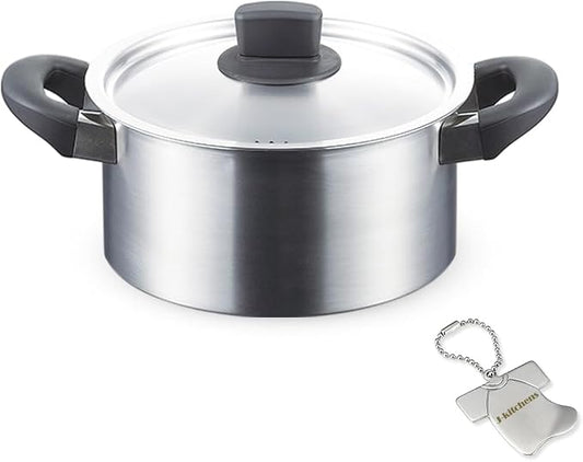 J-kitchens Dining Product, Double-Handled Pot, Lid Not Easy To Roll, 7.9 inches (20 cm), Gas Induction Compatible, Made in Japan, With Original Tag by Unknown