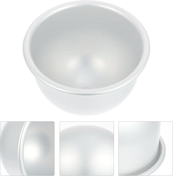 Creative Semi-sphere Cake Mold Deep round Baking Pan for Doll Princess Cake Making, Food-grade Aluminum Oven Mold for Home Baking - Image 3
