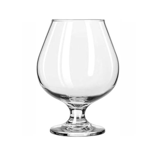 Libbey 3708 Embassy Brandy, 17.5 oz., 5.5" Height, 4" Width, 5.5" Length, Large, Clear (Pack of 24) by Libbey