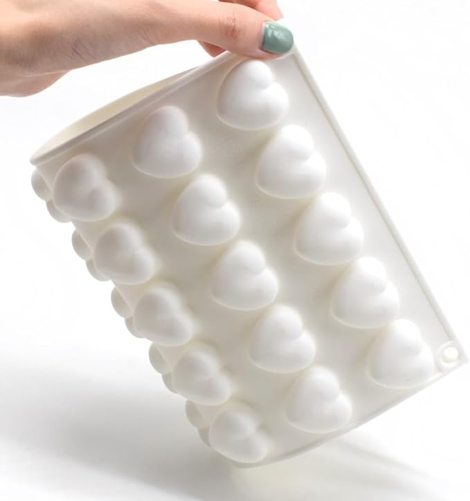 Mini 35 holes Heart Shape Silicone Mold For Candy Chocolate Cake Mould Baking DIY Ice Tray Food Safe Kitchen Accessiories (Lover Heart B_11.76x6.88x0.56 inch) - Image 4