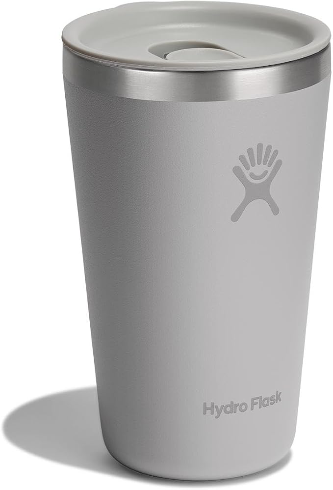 Hydro Flask All Around Tumbler Press-In Lid, Insulated Travel Mug, Stainless Steel Coffee Cup 16 Oz Tonal Birch Gray - Image 2