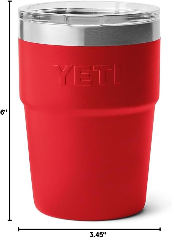 YETI Rambler 16 oz Stackable Tumbler, Vacuum Insulated, Stainless Steel with MagSlider Lid | Stackable - Image 9