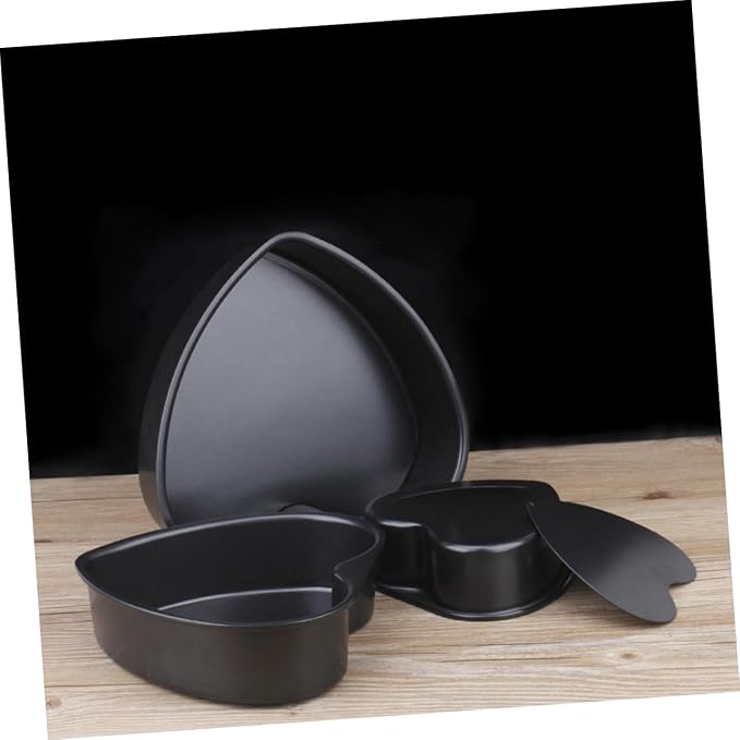 Heart Shaped Baking Pan Cake Pan Fat Oven Microwave Safe Detachable Bottom - Image 3