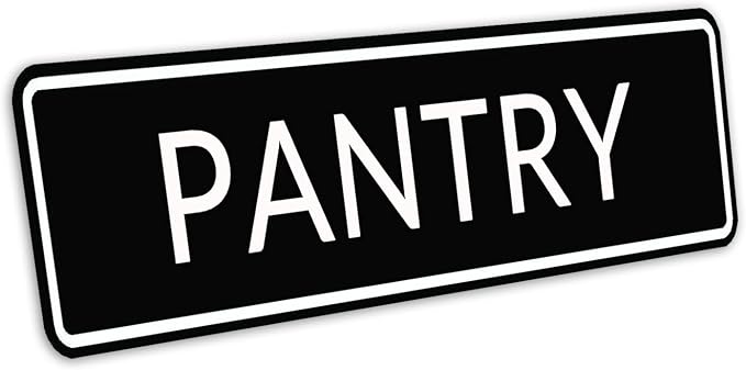 Pantry Sign Metal Sign Wall Decor Bar Home Pub Shop Wall Plaque 4X16inch - Image 2